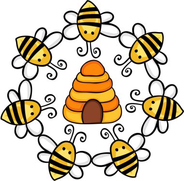 Daire çevresinde bir kovan arı