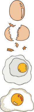Ölçeklenebilir vektörel bir tavuk yumurta kümesi, öğe için tasarım, temsil eden beyaz arka plan üzerinde illüstrasyon izole.