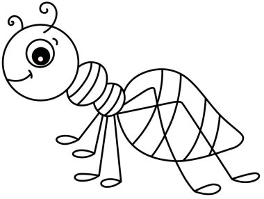 Sevimli Karınca Çizgisi Sanatı