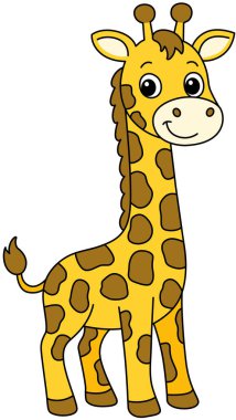 Şirin ve Dostane Çizgi Film Zürafası