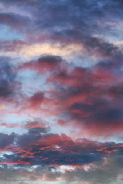 Colorful Clouds Clear Reveal Blue Sky Sunrise — Stock Photo, Image