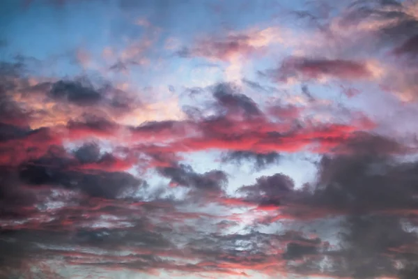 Colorful Clouds Clear Reveal Blue Sky Sunrise — Stock Photo, Image