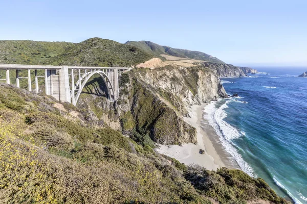 1932 Bixby Creek Bridge Has Graced Magnificent Big Sur Coast — Stock Photo, Image