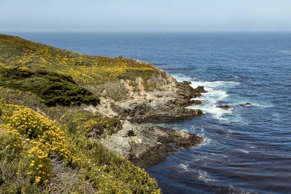 Beauty California Big Sur Coast Seen Waves Break Kasler Point — Stock Photo, Image