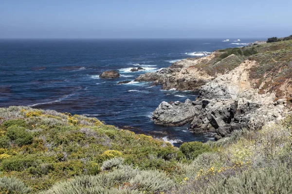 Beauty California Big Sur Coast Seen Waves Break Its Rugged — Stock Photo, Image