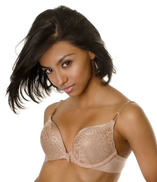 Belle Femme Portant Soutien Gorge — Photo