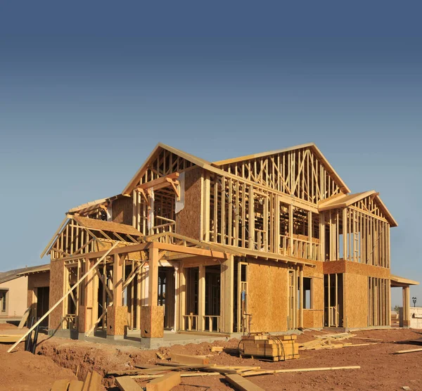 Neues Eigenheim Bau — Stockfoto