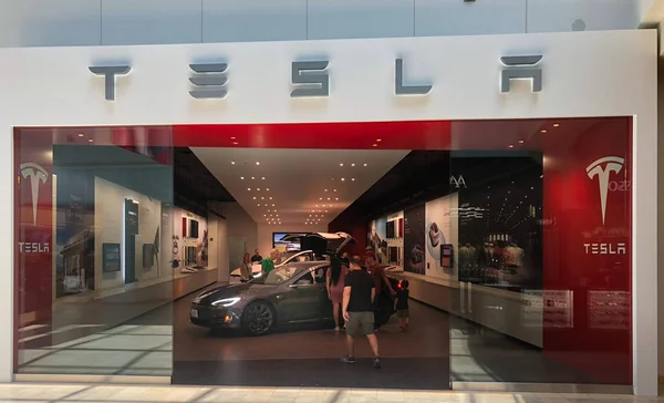 Scottsdale Usa Tesla Inc Baserat Palo Alto Kalifornien Gör Elbilar — Stockfoto