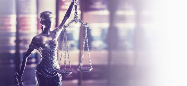 Yasal hukuk kavramı görüntü yatay başlık stili