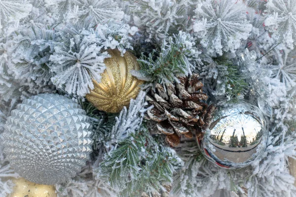 Navidad Decoración Ornamento Fondo —  Fotos de Stock