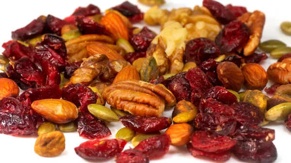 Dried Cranberry and variety of nuts healthy snack
