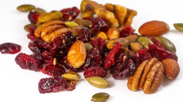 Arándano Seco Variedad Nueces Snack Saludable — Foto de Stock