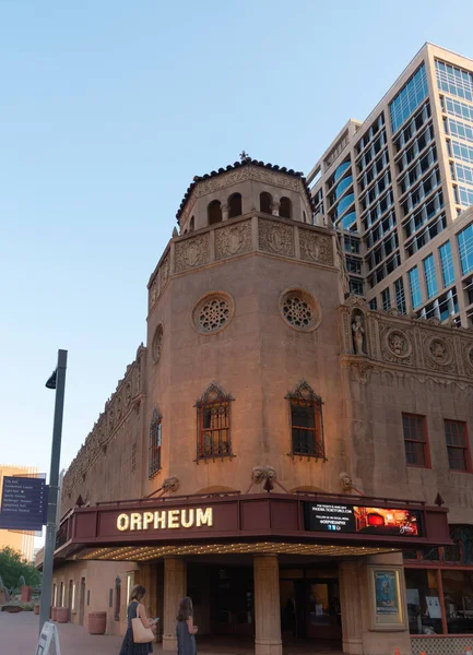 凤凰城 奥菲姆剧院是一个1364个座位的剧院在凤凰城市中心 这个场地最初用于杂耍表演 作为全国奥菲姆赛道的一部分 — 图库照片