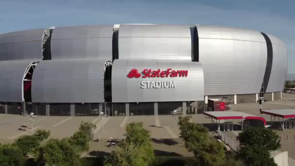 Glendale Usa State Farm Stadium Wielofunkcyjny Stadion Piłkarski Położony Glendale — Wideo stockowe