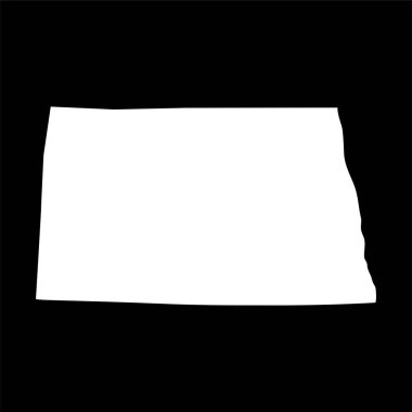 harita U.S. Devlet Kuzey dakota 