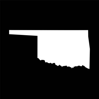 Mapa z USA, w stanie oklahoma