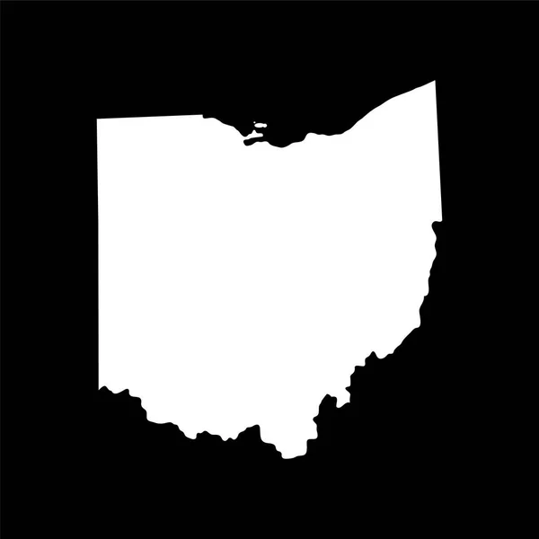 Mapa del estado de Ohio — Archivo Imágenes Vectoriales
