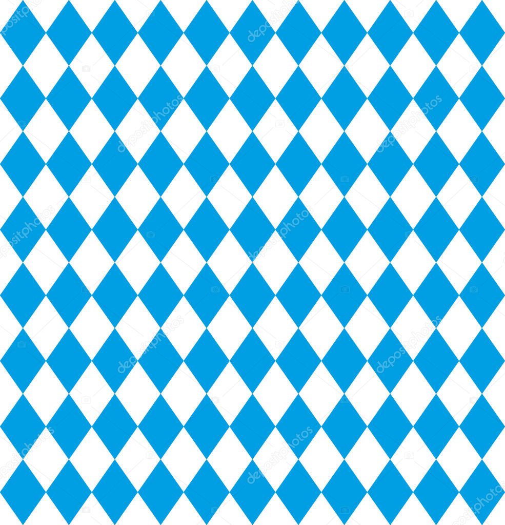 Seamless wallpaper. Bavarian Oktoberfest flag, Vector illustration