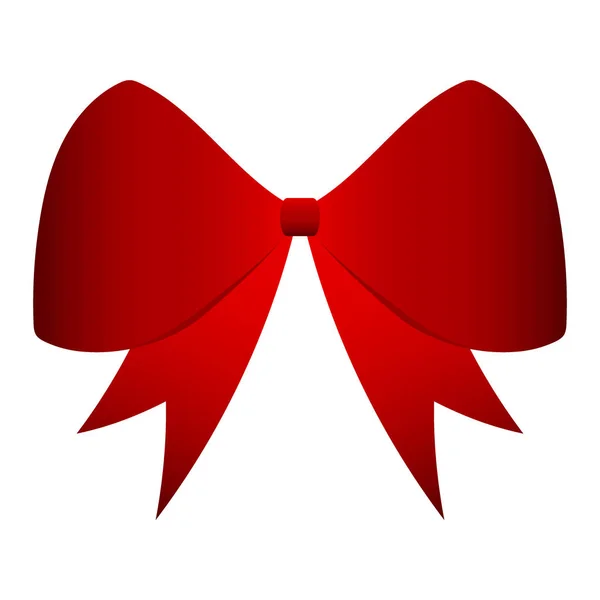 リボンの赤いギフト弓 — ストックベクタ