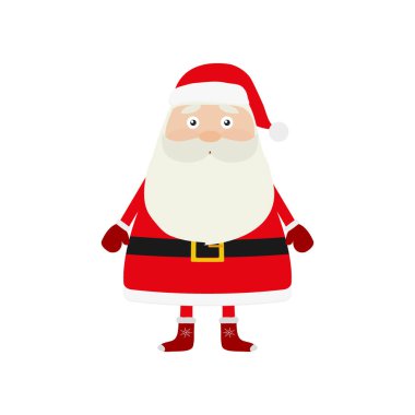 Noel Baba beyaz zemin üzerine