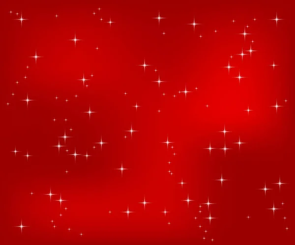 雪片的圣诞红色背景 — 图库矢量图片