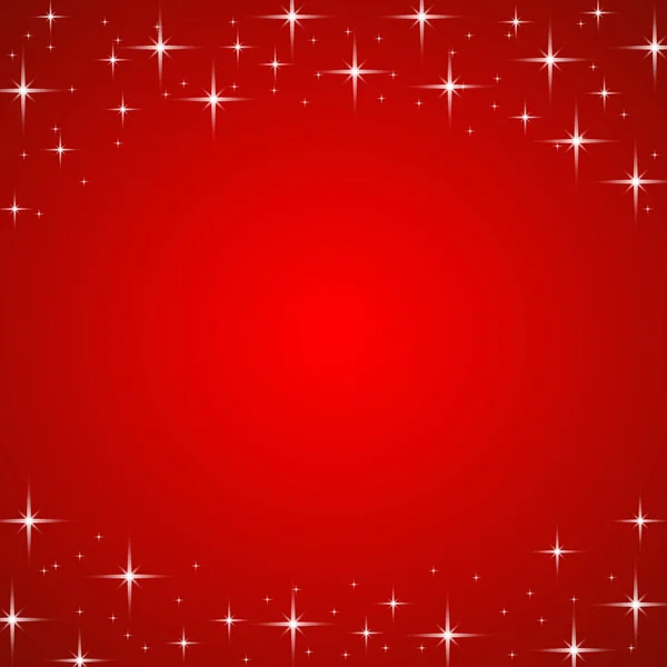 Красный рождественский фон с бликами — стоковый вектор