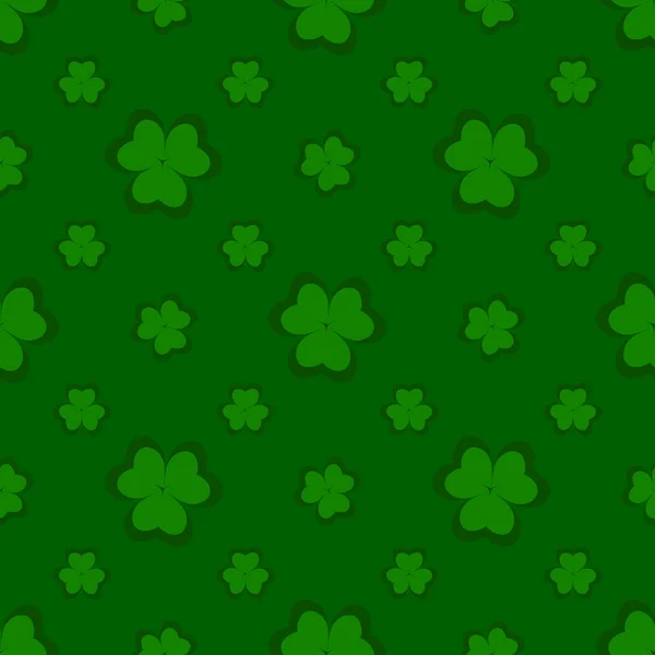 Background of clover on a white background for the holiday of St. Patrick s Day — Stock Vector