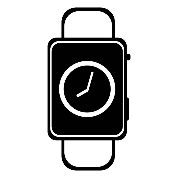 Smartwatch mit der Zeit tragbar — Stockvektor