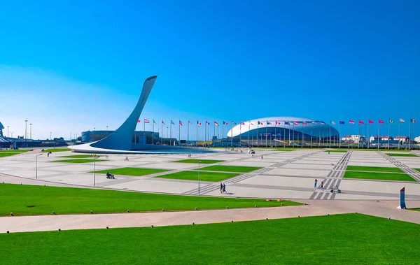 Россия, Сочи - 14 октября 2018 года - Большая стадионная арена в Имерети — стоковое фото