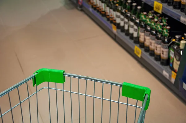 Russia, Supermarket- July 2 2019-Buy with a consumer cart
