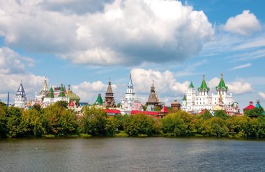 Rusya, Moskova-Temmuz 27 2019: Izmailovo Kremlin