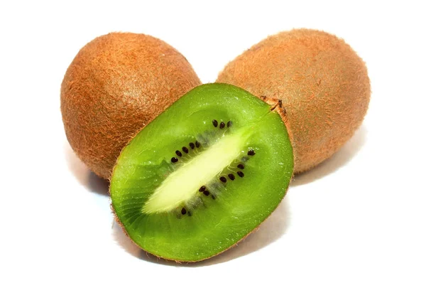 Kiwi fruit isolé sur fond blanc — Photo