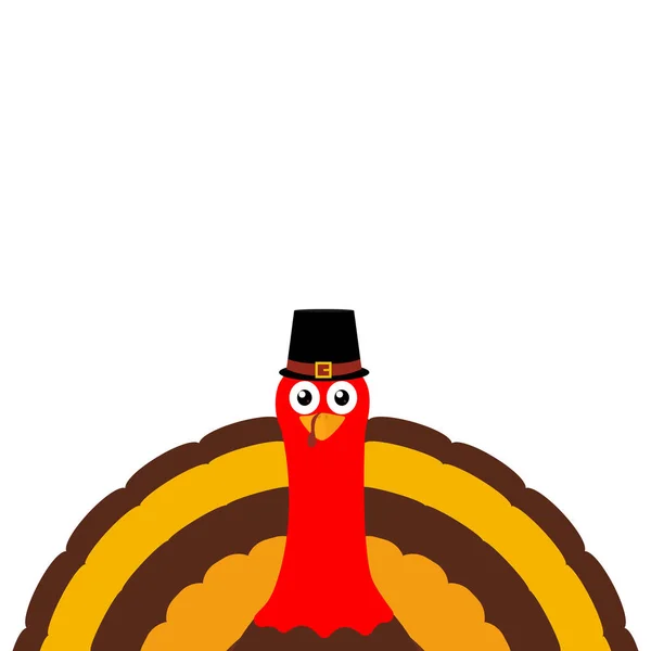 Turkije Pilgrimin op Thanksgiving Day — Stockvector