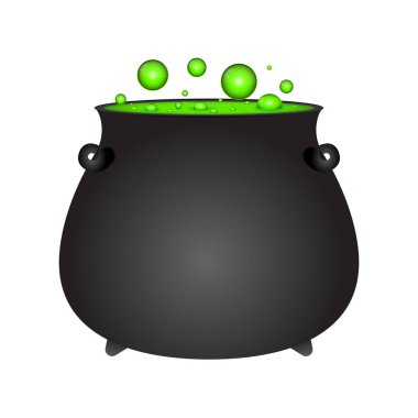 Beyaz izole potcadılar bayramı cadı iksiri