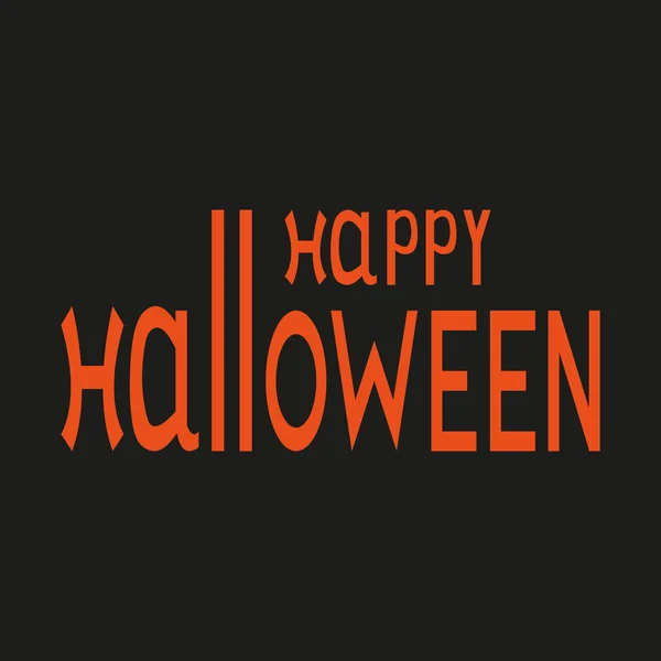 Happy Halloween tekst logo — Stockvector