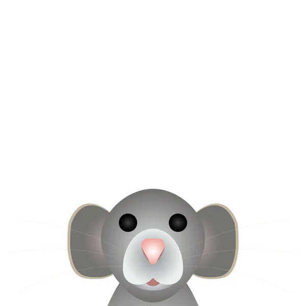 Śmieszne szczurów myszy symbol 2020. — Wektor stockowy