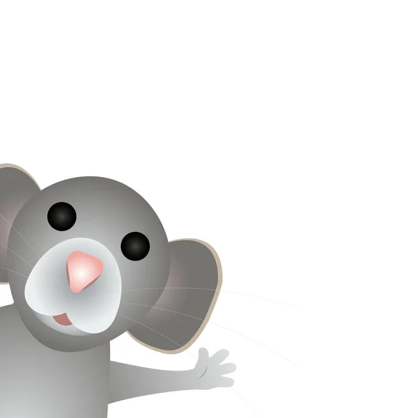 Rato engraçado rato o símbolo de 2020 . — Vetor de Stock