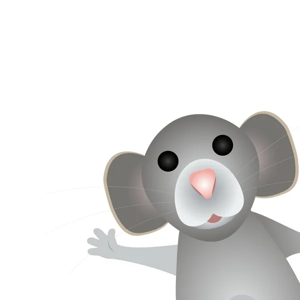 Śmieszne szczurów myszy symbol 2020. — Wektor stockowy