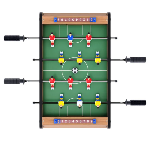 Soccer table game for kids in top view - 3D illustration