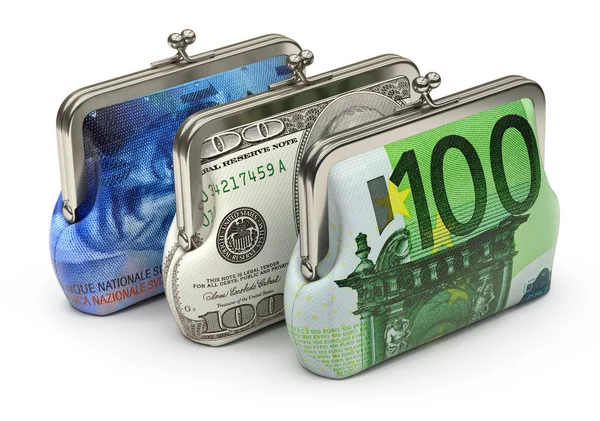 Bankjegy Textúra Ábra Készült Szövet Pénztárca — Stock Fotó