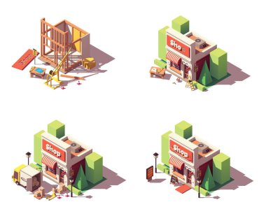Icon set açılış vektör Dükkanı