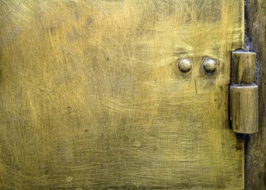 XiX yüzyılın bacasının yaldızlı kapısının yakın çekim