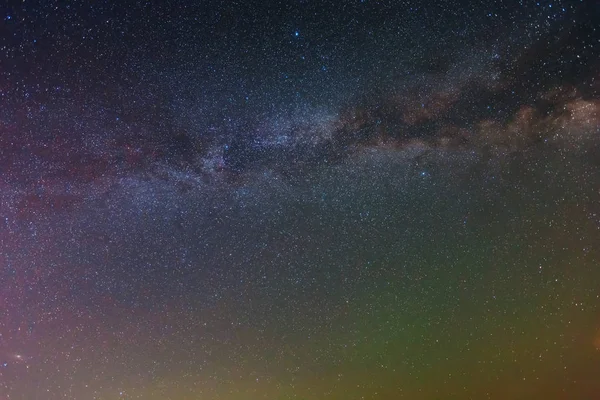 Cielo Nocturno Fondo Con Vía Lechosa — Foto de Stock