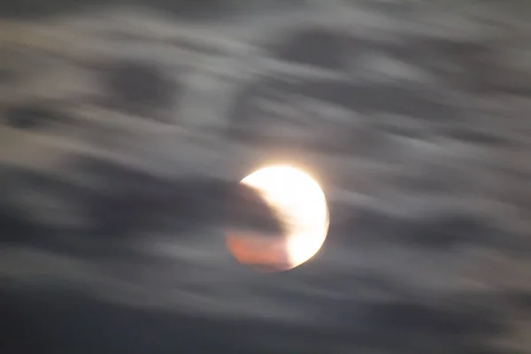 Nacht Maan Eclipse Juli 2018 — Stockfoto