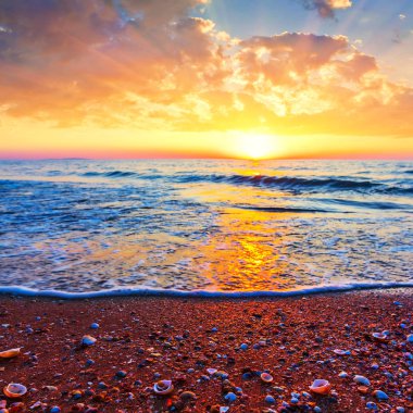 günbatımı kum deniz plaj