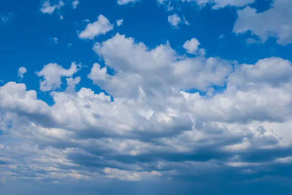 Beau Ciel Bleu Été Avec Nuages — Photo