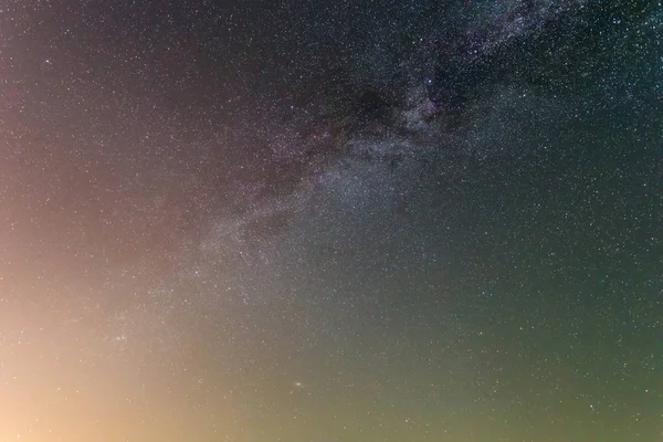 Nuit Ciel Étoilé Sombre Avec Voie Lactée Fond Nature — Photo