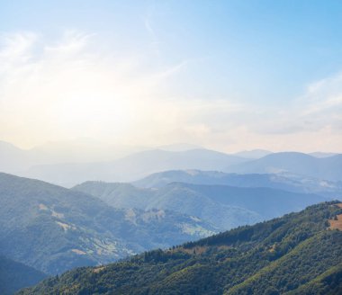 gün batımında mavi NIST yeşil dağ Vadisi