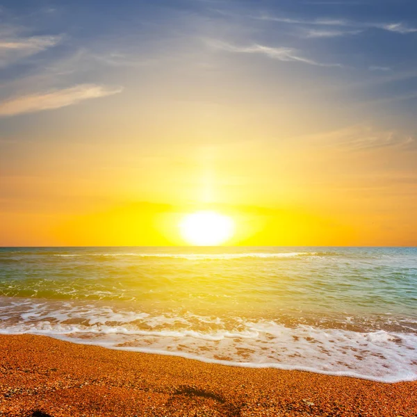 Summer Sea Beach Sunset — Stock Photo, Image