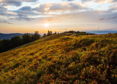 gün batımını Dağı tepesinde